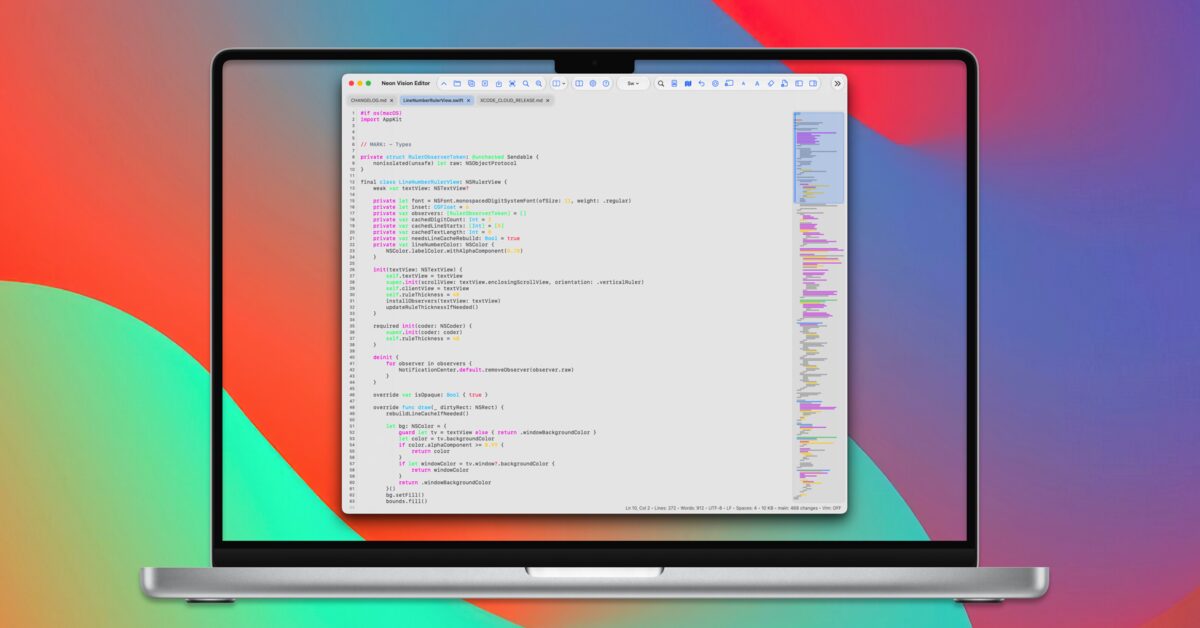 Neon Vision Editor — a side project that’s slowly becoming the code editor I always wanted for i logo